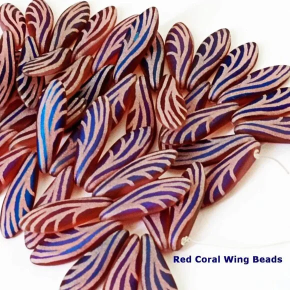 Unique Colorful Czech Dagger Glass Beads - Picture 4 of 5